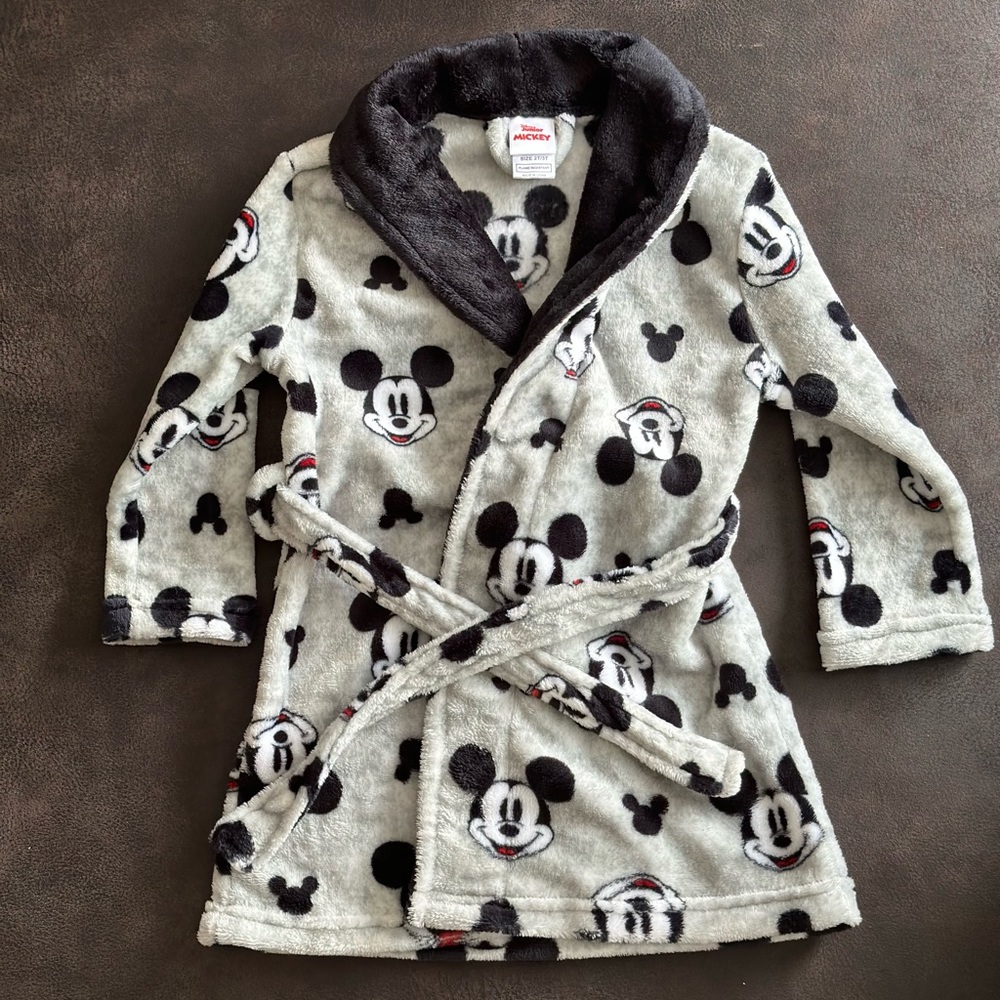 Disney Junior Mickey Mouse Robe Sz 2T/3T
